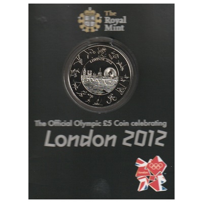 2012 The Official Olympic £5 Coin Celebrating London 2012 (Card)